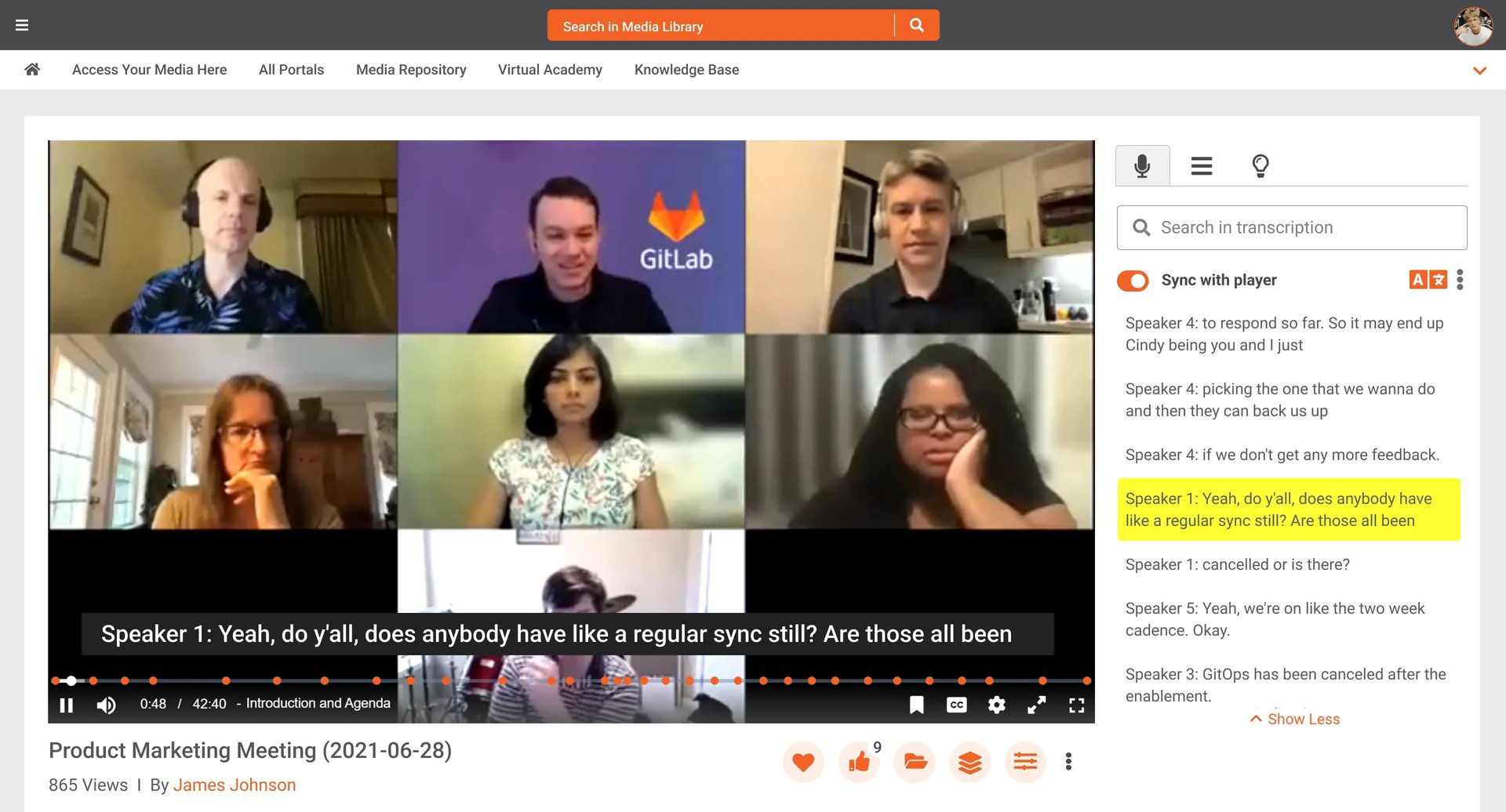 Make meeting recordings accessibles