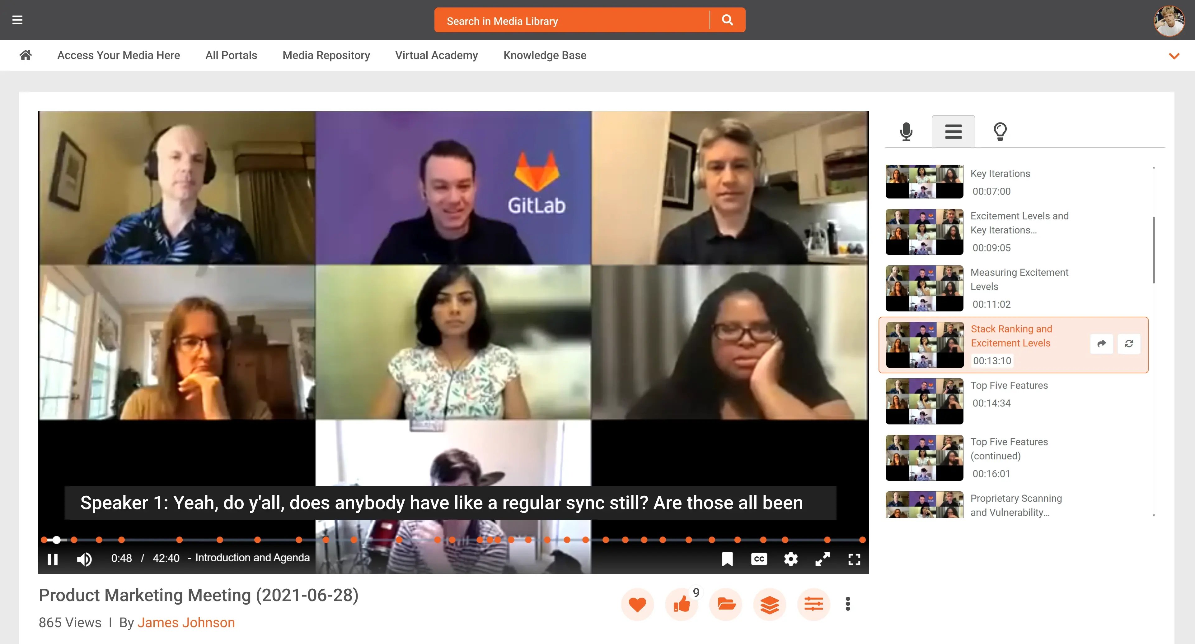 Quickly navigate long recordings