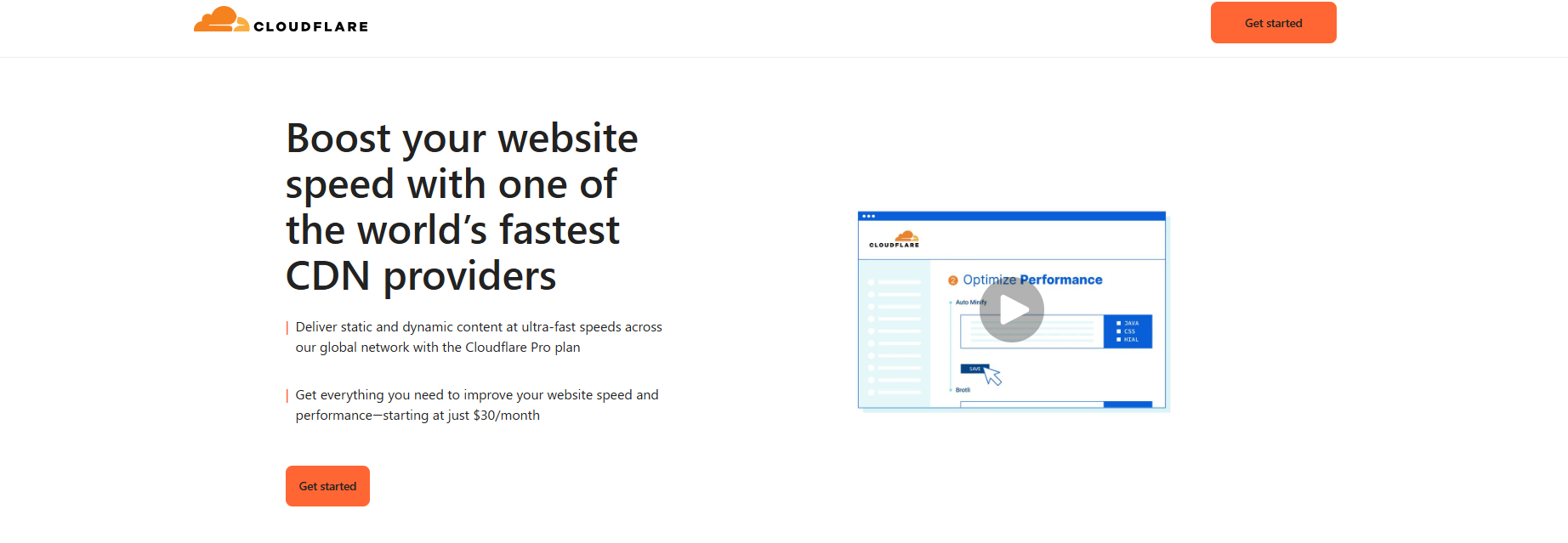 an image of Cloudflare cdn website