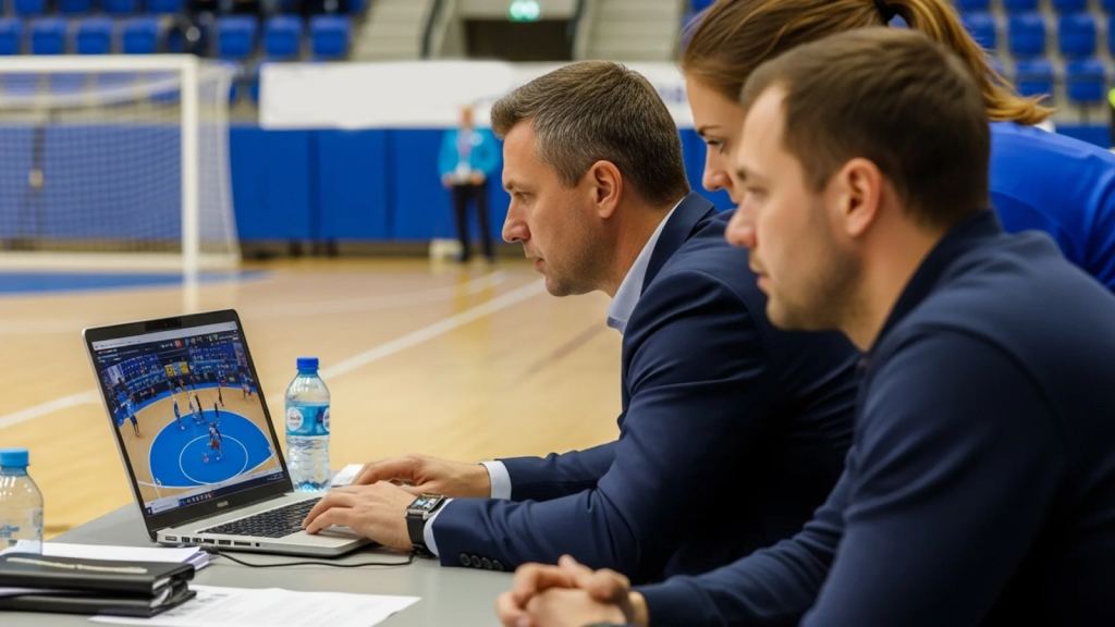 Sports federation coaches accessing training videos on a secure video management platform