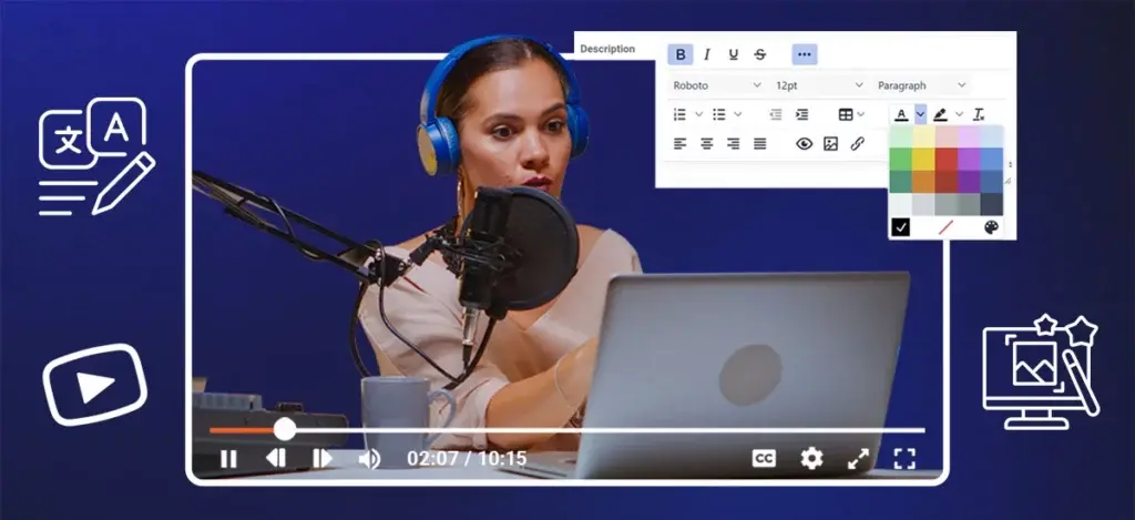 An image of a woman stream using a white label video streaming platform