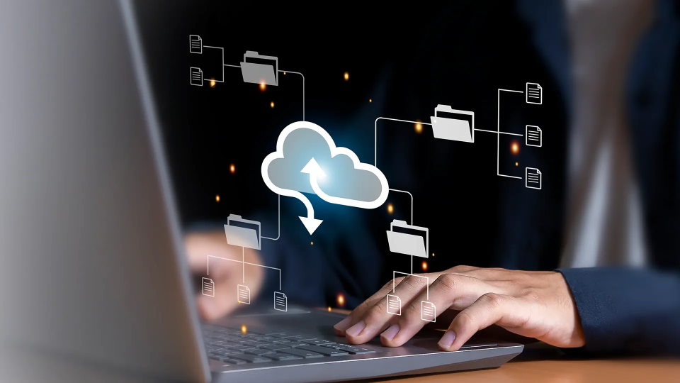 A depiction of cloud data