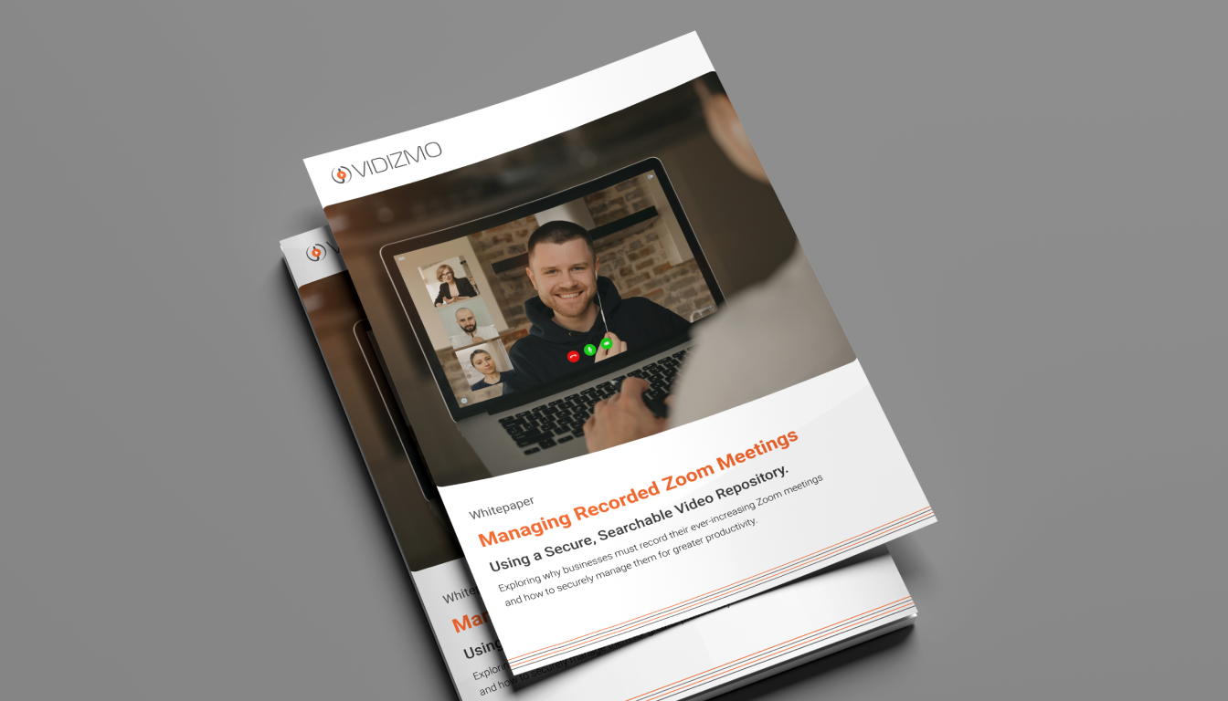 Securely managing the influx of recorded zoom meetings