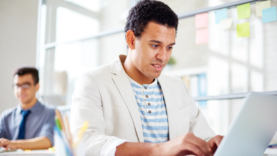 a person using a Learning Management Systems