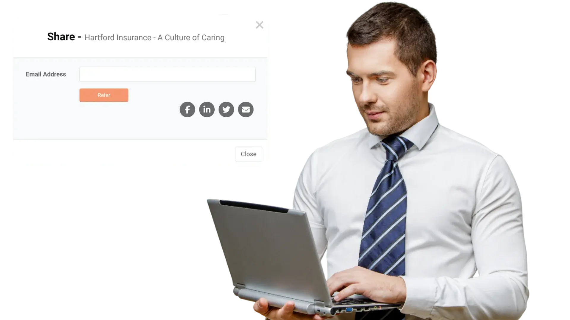 Share webinars and resources securely with customers and partners