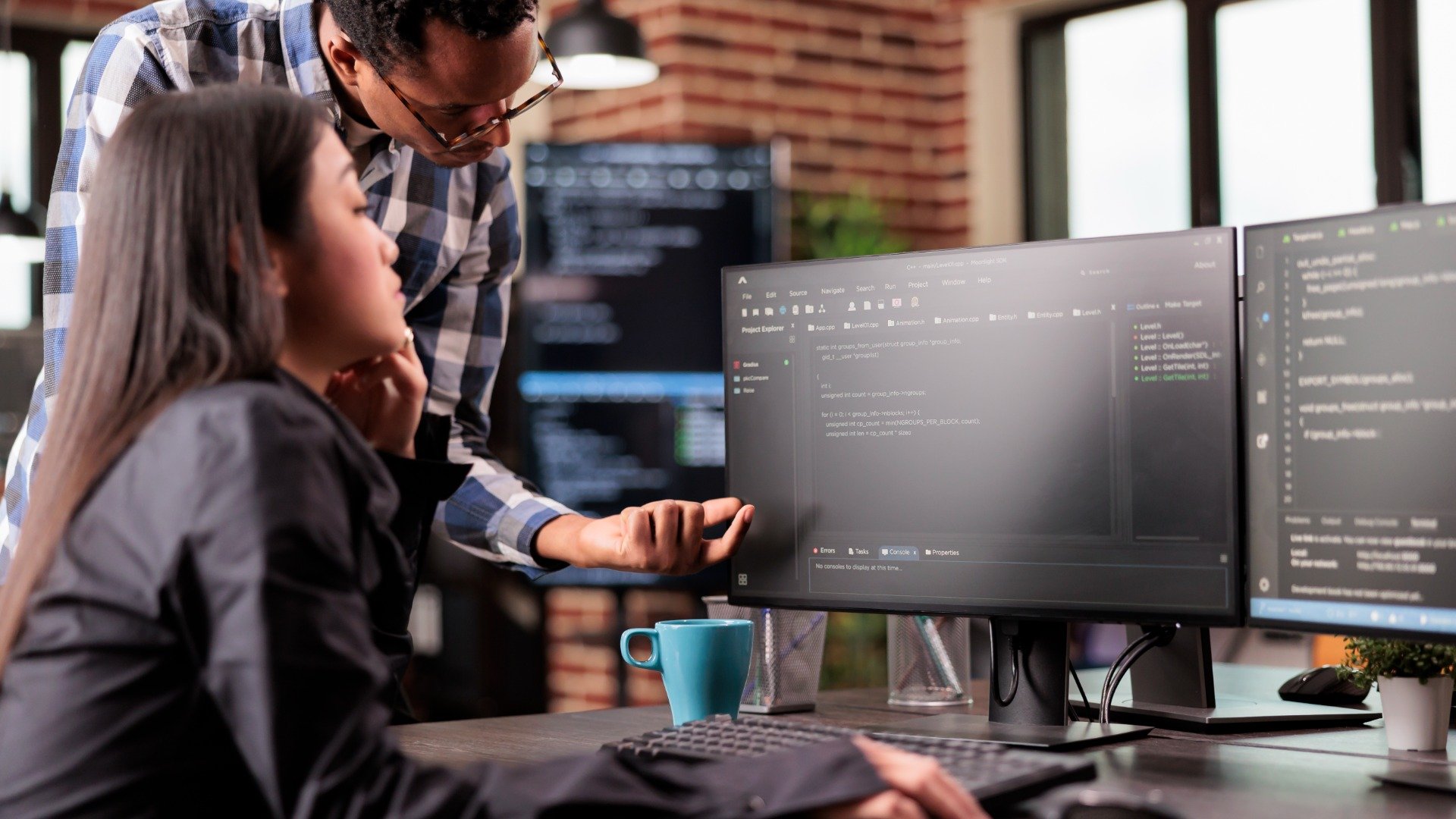 employees evaluating security issues in enterprise video platforms
